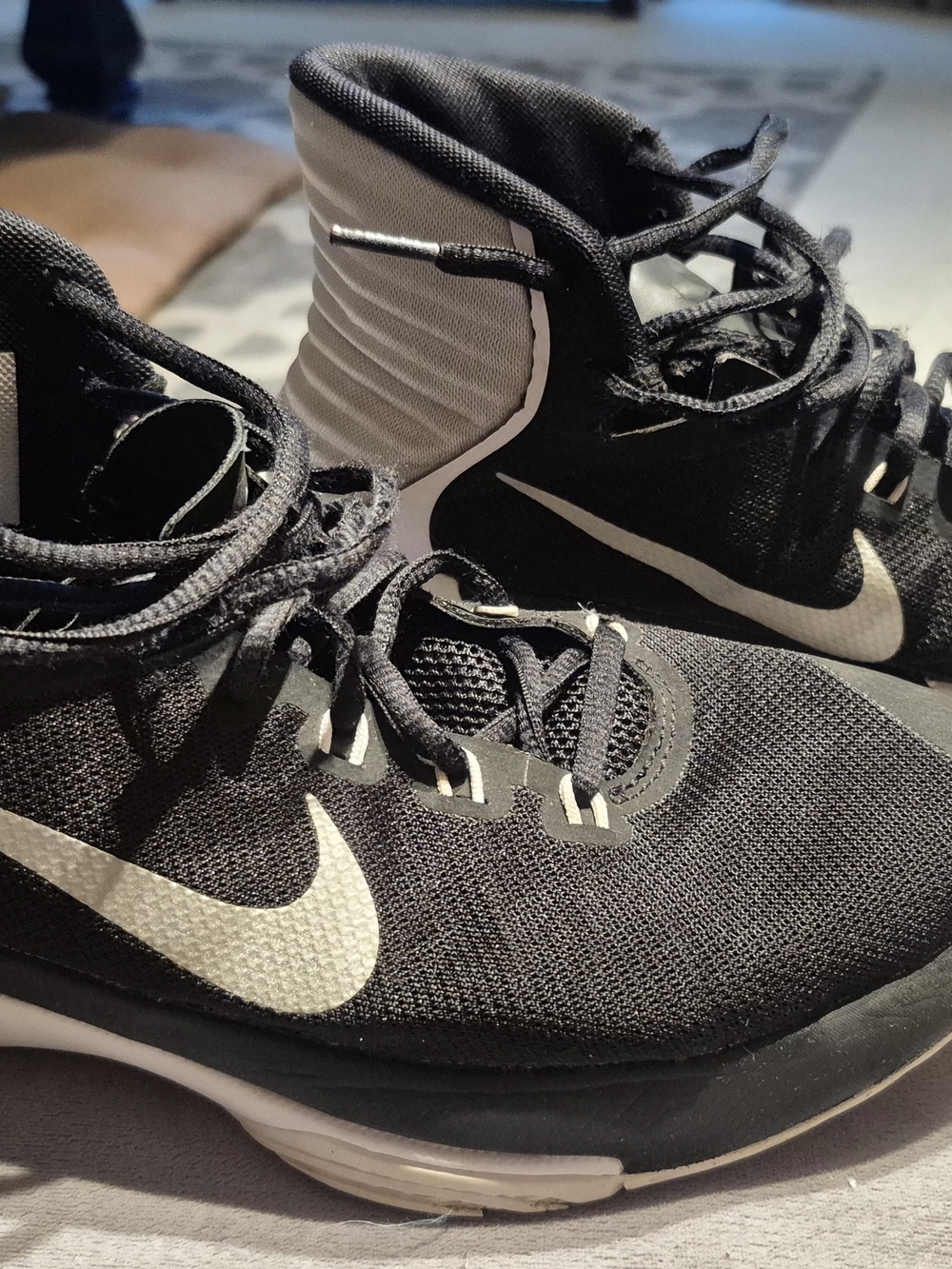 Nike Womens Prime Hype DF  Black Basketball Shoes
